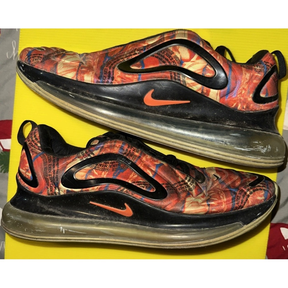 Nike Air Max 720 Multicolor Team Orange Black Mens 9.5us CU4730 900